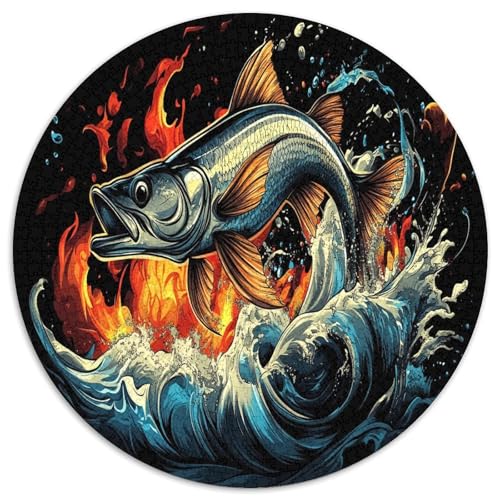 Snapper 1000 Teile Circular Puzzles Stressabbau-Spielzeugfür Erwachsene Kinder Schwieriges Unmögliches Für Stressfreisetzung Spielzeug Geschenke Für Mama, 1000pcs (67.5x67.5cm) von GKWEQPQWK