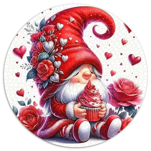Sonne und Mond 1000 Teile Circular Puzzles Stressabbau-Spielzeugfür Erwachsene Kinder Schwieriges Großes Pädagogisches Verringerter Druck Rundes Geschenke Für Mama, 1000pcs (67.5x67.5cm) von GKWEQPQWK