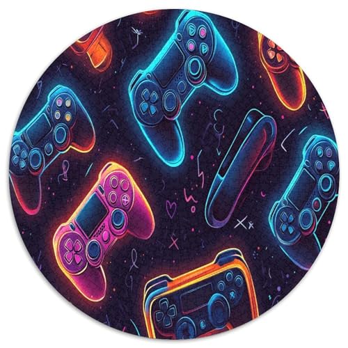 Spieler 1000 Teile Circular Puzzles Erwachsene Und Kinder, Schwieriges Unmögliches Für Verringerter Druck Stressfreisetzung Spielzeug Geschenke Für Mama, 1000pcs (67.5x67.5cm) von GKWEQPQWK