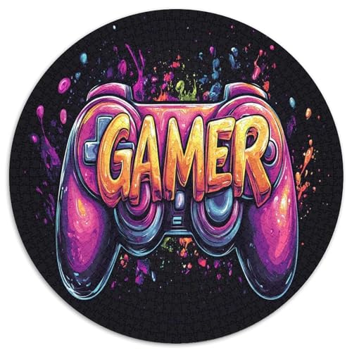 Spieler 1000 Teile Circular Puzzles Für Erwachsene Kinder Schwieriges Unmögliches Für Karton - Familien- Geschenke Für Mama, 1000pcs (67.5x67.5cm) von GKWEQPQWK