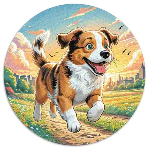 Spielzeug Manchester Terrier 1000 Teile Circular Puzzles Erwachsene Und Kinder, Schwieriges Unmögliches Für Verringerter Druck Stressfreisetzung Spielzeug Geschenke Für Mama, 1000pcs (67.5x67.5cm) von GKWEQPQWK