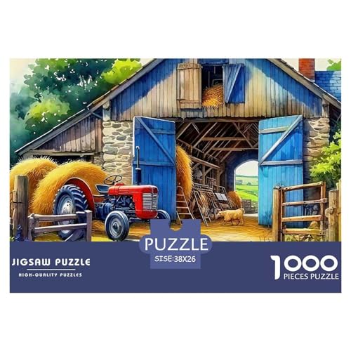 Traktor 1000 Teilen Puzzle Für Erwachsene Und Kinder Ab 12 Jahren Herausforderndes Geschicklichkeitsspiel Für Die Ganze Familie Perfekt Für Spieleabende Geschenk Für Liebhaber Oder Freunde 38x26cm/10 von GKWEQPQWK