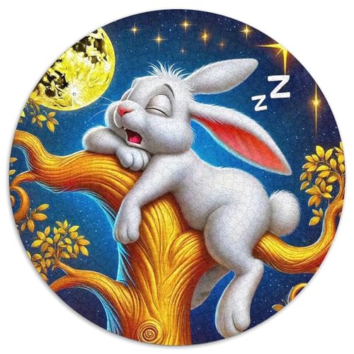 Weihnachtsmann 1000 Teile Circular Puzzles Stressabbau-Spielzeugfür Erwachsene Kinder Schwieriges Großes Pädagogisches Verringerter Druck Rundes Geschenke Für Mama, 1000pcs (67.5x67.5cm) von GKWEQPQWK