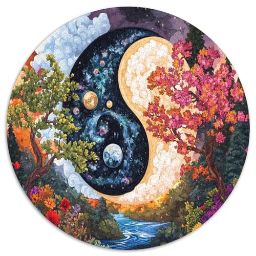 Yin-Yang 1000 Teile Circular Puzzles Stressabbau-Spielzeugfür Erwachsene Kinder Schwieriges Großes Pädagogisches Verringerter Druck Stressfreisetzung Spielzeug Geschenke Für Mama, 1000pcs (67.5x67.5c Yin-Yang 1000 Teile Circular Puzzles Stressabbau-Spielzeugfür Erwachsene Kinder Schwieriges Großes Pädagogisches Verringerter Druck Stressfreisetzung Spielzeug Geschenke Für Mama, 1000pcs (67.5x67.5c von GKWEQPQWK