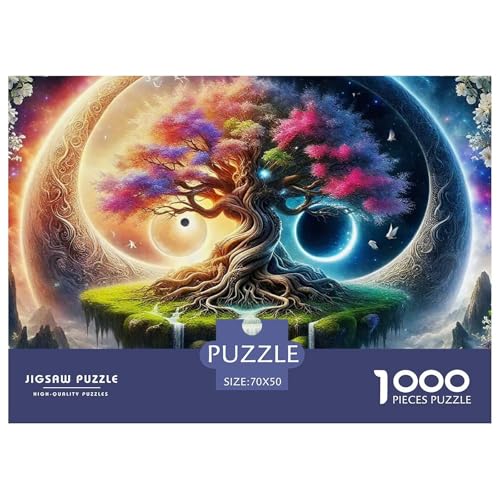 Yin-Yang 1000 Teile Puzzle Für Erwachsene Und Kinder Herausforderndes Premium Quality Perfekt Für Spieleabende Geschenk Für Liebhaber Oder Freunde 70x50cm/1000pcs von GKWEQPQWK