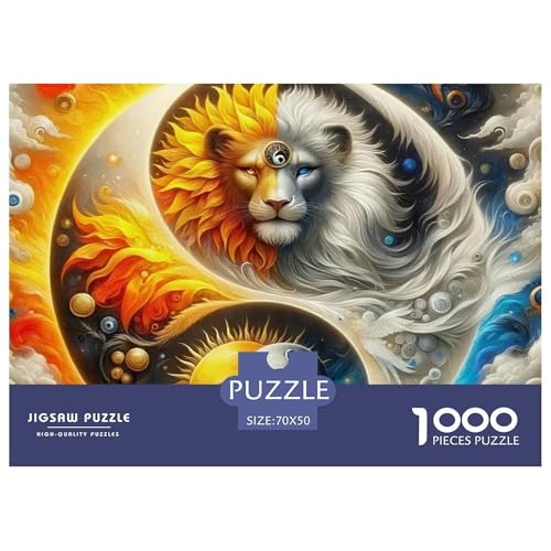 Yin-Yang 1000 Teilen Puzzle Für Erwachsene Und Kinder Ab 12 Jahren Herausforderndes Geschicklichkeitsspiel Für Die Ganze Familie Familienspiel Geschenk Für Liebhaber Oder Freunde 70x50cm/1000pcs von GKWEQPQWK