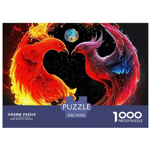 Yin-Yang 1000 Teilen Puzzle Für Erwachsene Und Kinder Ab 12 Jahren Herausforderndes Premium Quality Perfekt Für Spieleabende Geschenk Für Liebhaber Oder Freunde 70x50cm/1000pcs von GKWEQPQWK