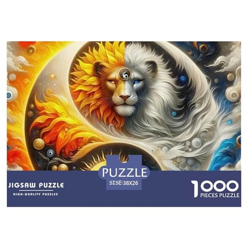 Yin-Yang 1000 Teilen Puzzle Für Erwachsene Und Kinder Ab 12 Jahren Kreative Unterhaltung Spaß Klassisches Geschicklichkeitsspiel Für Die Ganze Familie Familienspiel Geschenk Für Liebhaber Oder Freund von GKWEQPQWK