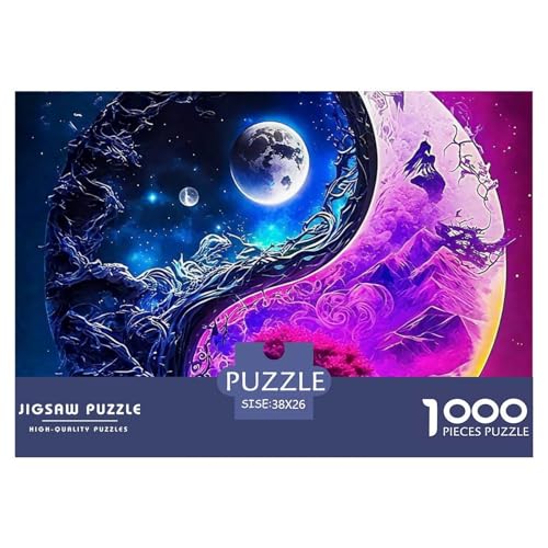 Yin-Yang 1000 Teilen Puzzle Für Erwachsene Und Kinder Ab 12 Jahren Kreative Unterhaltung Spaß Klassisches Geschicklichkeitsspiel Für Die Ganze Familie Perfekt Für Spieleabende Geschenk Für Liebhaber von GKWEQPQWK