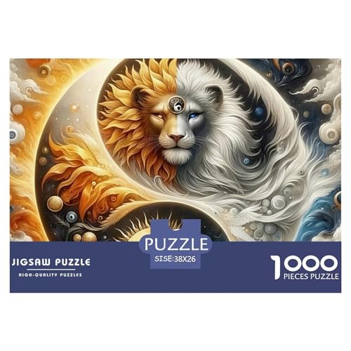 Yin-Yang 1000 Teilen Puzzle Für Erwachsene Und Kinder Herausforderndes Geschicklichkeitsspiel Für Die Ganze Familie Perfekt Für Spieleabende Geschenk Für Liebhaber Oder Freunde 38x26cm/1000pcs von GKWEQPQWK
