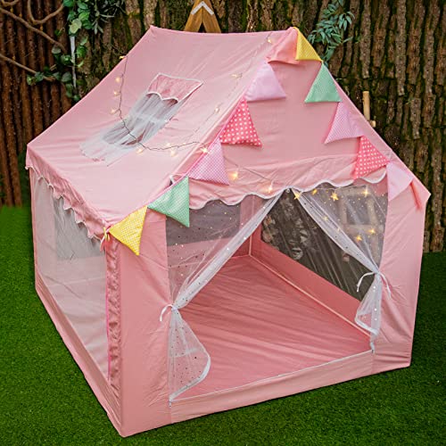 Kinder Spielzelt für Mädchen - Große Prinzessin Schloss Spielzelt, Indoor & Outdoor Pop-up Spielhaus mit Star Lichter Kinder Kleinkinder Geschenke für 3 4 5 6 7 8 9 Jahre alt Mädchen Jungen(Haus Rosa) Kinder Spielzelt für Mädchen - Große Prinzessin Schloss Spielzelt, Indoor & Outdoor Pop-up Spielhaus mit Star Lichter Kinder Kleinkinder Geschenke für 3 4 5 6 7 8 9 Jahre alt Mädchen Jungen(Haus Rosa) von GKXLH
