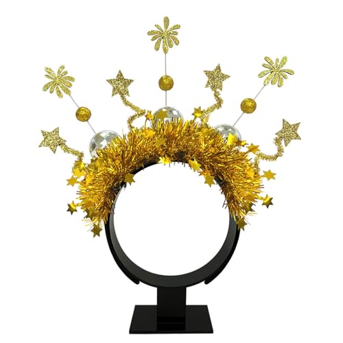 GKYQVE 2025 Neujahr Hairhoop Happy Requisiten Kopfband Weihnachtsfeier Hairhoop Festival Feier Kopfbedeckung Für Familienstirnband von GKYQVE
