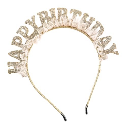 GKYQVE Alles Zum Geburtstag Kronen Haarband Für Frauen Und Mädchen Kopfbedeckungen Für Kopfbedeckungen Um Partys Und Versammlungen Elegantes Haarband Zu Verleihen von GKYQVE
