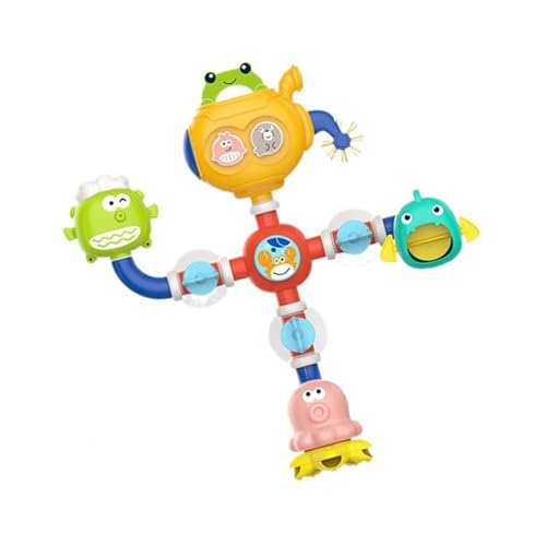 GKYQVE Baby Rotierendes Cartoon Thema Wasserrohrbad Spielzeug Für Kleinkindbadewanne Interaktiver Bauspielzeug Für Feinmotorische Fähigkeiten GKYQVE Baby Rotierendes Cartoon Thema Wasserrohrbad Spielzeug Für Kleinkindbadewanne Interaktiver Bauspielzeug Für Feinmotorische Fähigkeiten von GKYQVE