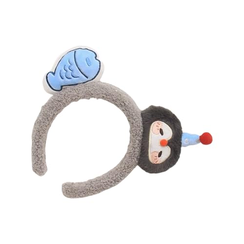 Cartoon Plüsch Pinguine Fisch Haarband Kostüm Accessoires Für Frauen Und Mädchen Party Tragen Sie Gesicht Waschen Haarhoop Plüsch Für Kinder von GKYQVE