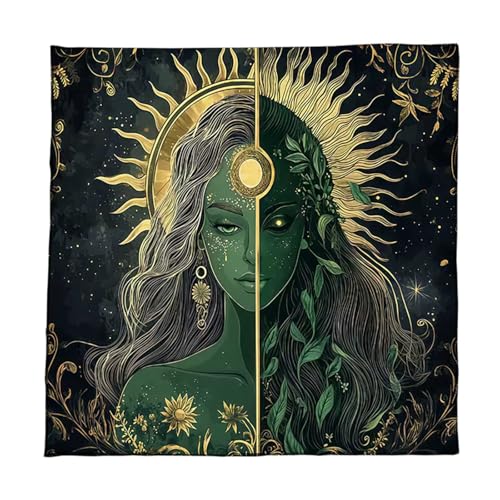 GKYQVE Fleece Tarots Lesen Stoff 3 Größe Verfügbar Farblich Spirituelles Design Tragbares Faltbares Wäscheles Und Wahrsachen Accessoires Velvets Tarot Tuch von GKYQVE