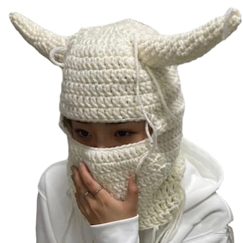 GKYQVE Horn Teufel Frauen Und Winter Gestrickt Bunte Bild Requisiten Y2K Mädchen Mit Gehäkelten Engel Warmem Teufel Stricken GKYQVE Horn Teufel Frauen Und Winter Gestrickt Bunte Bild Requisiten Y2K Mädchen Mit Gehäkelten Engel Warmem Teufel Stricken von GKYQVE