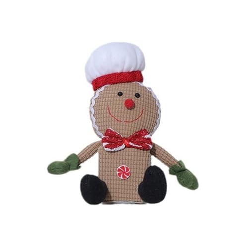 GKYQVE LED Light Up Lebkuchen Figuren Spielzeug Plüsch Puppen Weihnachts Neuheit Dekoration Für Schlafzimmer Und Wohnzimmer Party Geschenk Schlafzimmer Weihnachtslicht von GKYQVE