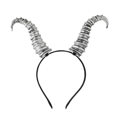 GKYQVE Leicht Einstellbares Teufel Hornhaarband Für Halloween Cosplay Harzkostüm Accessoire Kinder Erwachsene Partys Kinderparty Stirnbänder von GKYQVE