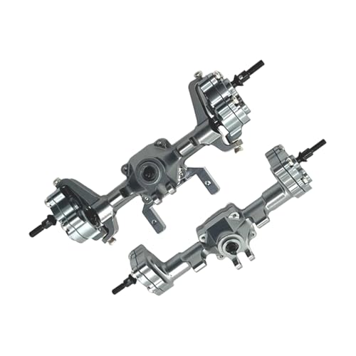GKYQVE Metallgehäuse Front Und Hinterachsen Set Für 1/24 Fernbedienungsfahrzeug Upgrades Modifikationszubehör von GKYQVE