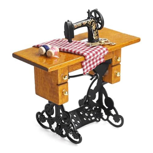 GKYQVE Miniaturpuppenhäuser Nostalgische Nähmaschine Ornament Ideal Für Kunstsammler Und Klassisches Innenausstattung GKYQVE Miniaturpuppenhäuser Nostalgische Nähmaschine Ornament Ideal Für Kunstsammler Und Klassisches Innenausstattung von GKYQVE
