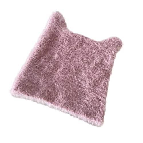 GKYQVE Schädelhut Für Halloween Aktivität Mit Ohrpullover Cosplay Kätzchen Schädelkappen 2000er Strickhüte Für Frauen von GKYQVE