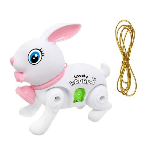 GKYQVE Schöne Kaninchen Dolls Musical Toy Crawling Toy Schöne Kaninchen Singen Roboterpuppen Für Urlaubs Geburtstag Geschenkleuchte von GKYQVE