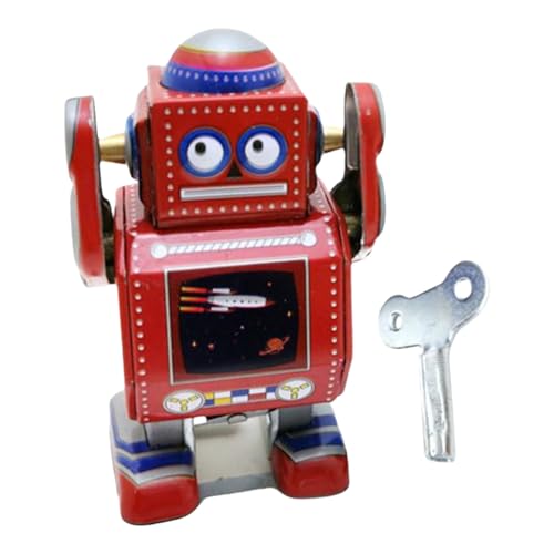 GKYQVE Spring Roboter Clockworks Spielzeug Schreibtisch Dekorative Windup Modell Figur Zinnplatten Spielzeug Kinder Schlafzimmer Möbelstatue Dekore von GKYQVE