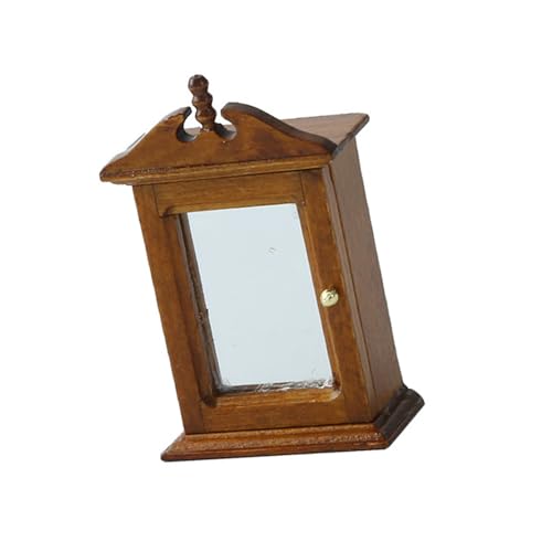GKYQVE Miniatur Badezimmerschrank Mit Miroor 1/12 Möbel Für Dollhouses Innenbadszene Display Dekoration von GKYQVE