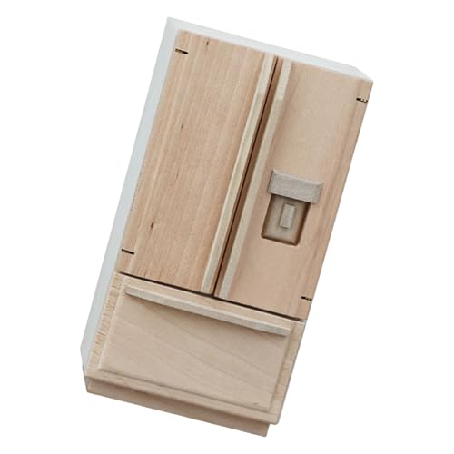 Miniaturholz Kühlschrankmodellmöbel Für 1/12 Puppenhäuser Küche Display Doppel Tür Design Kühlschrank Figur Miniaturholz Kühlschrankmodellmöbel Für 1/12 Puppenhäuser Küche Display Doppel Tür Design Kühlschrank Figur von GKYQVE