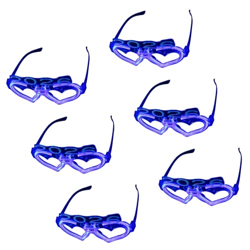 Packung Mit 6 Leuchtenden Gläser LED Herzdesign Für Konzertpartyzubehör Bequeme Plastikrahmen LED Herzgläser Packung Mit 6 Leuchtenden Gläser LED Herzdesign Für Konzertpartyzubehör Bequeme Plastikrahmen LED Herzgläser von GKYQVE