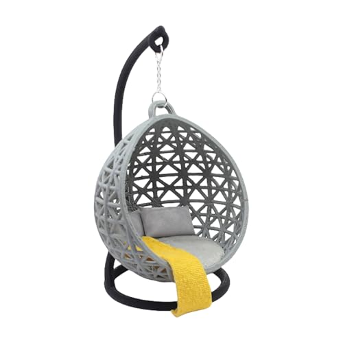 Schlafzimmer Hanging Stuhl Hängematte Miniaturmöbelmodell Für Puppenhäuser Accessoire Realistic Swing Playset Korb von GKYQVE