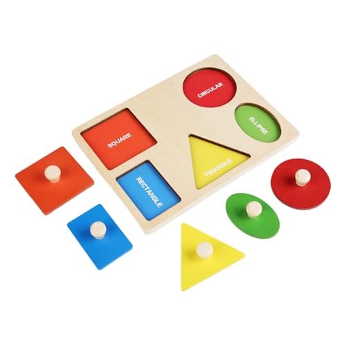 Sensorisches Lernspielzeug Für Kleinkindholz Holzform Matching Farbform Erkennung Bildungsaktivität Für Kinder von GKYQVE