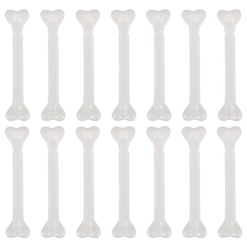 36 Stück Halloween Knochen: Weiße Plastikknochen Falsche Knochen-Partygeschenk Für Halloween-Requisiten Simulative Menschliche Skelett Modell Hundeknochen für Halloween Partyzubehör von GLEAVI