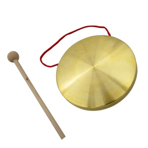GLEAVI 1 Satz Kleiner Kupfergong mit Schlägel Durchmesser Hochwertiges Schlaginstrument für Musikalische Erziehung und Kreative für Kindergärten GLEAVI 1 Satz Kleiner Kupfergong mit Schlägel Durchmesser Hochwertiges Schlaginstrument für Musikalische Erziehung und Kreative für Kindergärten von GLEAVI