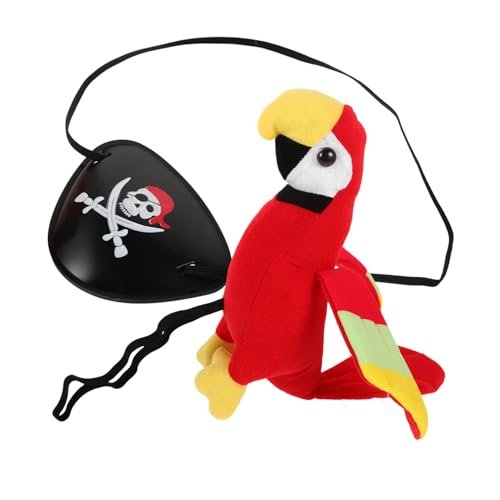 GLEAVI 1 Satz Piratenkostüm Zubehörset Plüsch Papagei Augenklappe für Lustiger Piraten Look für Halloween Kindergeburtstagsfeiern Hochwertige Langlebige Verkleidungsspielzeuge GLEAVI 1 Satz Piratenkostüm Zubehörset Plüsch Papagei Augenklappe für Lustiger Piraten Look für Halloween Kindergeburtstagsfeiern Hochwertige Langlebige Verkleidungsspielzeuge von GLEAVI