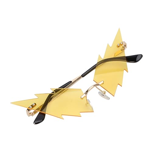 GLEAVI 1 Stück Blitz Sonnenbrille begeisterte Sonnenbrille Gläser Neuartige Sonnenbrille komische sonnenbrille Party Form Sonnenbrille Modellieren von Sonnenbrillen Yellow GLEAVI 1 Stück Blitz Sonnenbrille begeisterte Sonnenbrille Gläser Neuartige Sonnenbrille komische sonnenbrille Party Form Sonnenbrille Modellieren von Sonnenbrillen Yellow von GLEAVI
