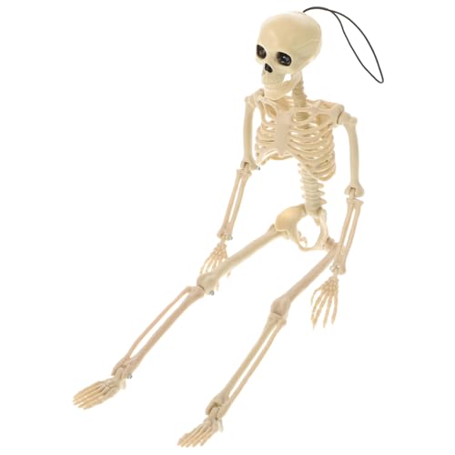 GLEAVI 1 Stück Halloween-skelett Halloween -kulisse Halloween- Halloween-süßigkeitenschale Gefälscht Miniatur Schädelverzierung Halloween-requisiten Menschlich Gothic Weiß Plastik von GLEAVI