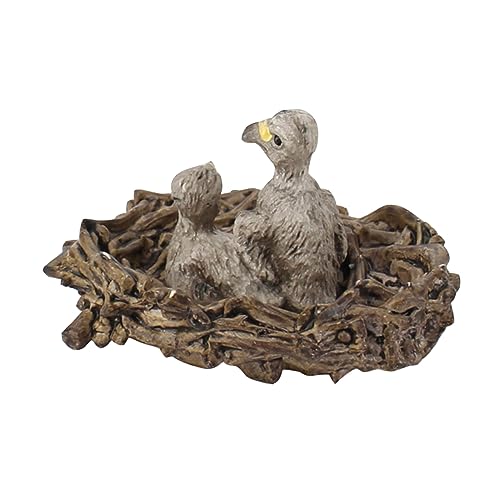 GLEAVI 1 Stück Junge Adlerfiguren Adler Figur Miniatur-Vogelfiguren Mini-Tierfiguren pädagogische Tierfigur lernspielzeug schlafzimmerdeko wohnzimmerdeko Nestmodell Tiermodell PVC von GLEAVI