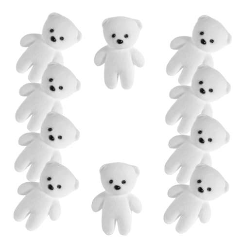 GLEAVI 10 Stück Bubble Bear Mini Plüschbären Kleines Bärenspielzeug Strumpffüller Kuscheltier Winzige Kuscheltiere Kleine Bärenpuppe Mit Rotem Herz Plüschbären Weißer Schaumstoff GLEAVI 10 Stück Bubble Bear Mini Plüschbären Kleines Bärenspielzeug Strumpffüller Kuscheltier Winzige Kuscheltiere Kleine Bärenpuppe Mit Rotem Herz Plüschbären Weißer Schaumstoff von GLEAVI