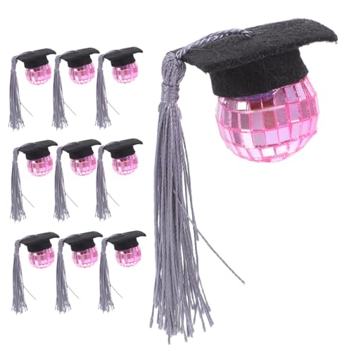 GLEAVI 10 Stück Cupcake-Topper mit Abschlussmotiv Abschlussdekorationen 2025 Abschlusskuchendekor silvester dekoration Party Dekorationen Grad-Cap-Ornament Party-Cupcake-Dekoration Acryl GLEAVI 10 Stück Cupcake-Topper mit Abschlussmotiv Abschlussdekorationen 2025 Abschlusskuchendekor silvester dekoration Party Dekorationen Grad-Cap-Ornament Party-Cupcake-Dekoration Acryl von GLEAVI