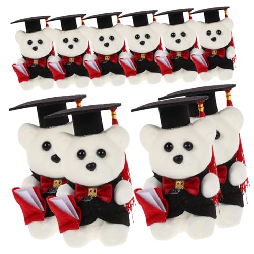 GLEAVI 10 Stück Dr. Bärenpuppe Abschlussbär vorhanden Abschlussbär Puppe weiche, Flauschige Puppe kleine Bärenpuppe Abschluss Bär Abschlusspuppe Stoff GLEAVI 10 Stück Dr. Bärenpuppe Abschlussbär vorhanden Abschlussbär Puppe weiche, Flauschige Puppe kleine Bärenpuppe Abschluss Bär Abschlusspuppe Stoff von GLEAVI