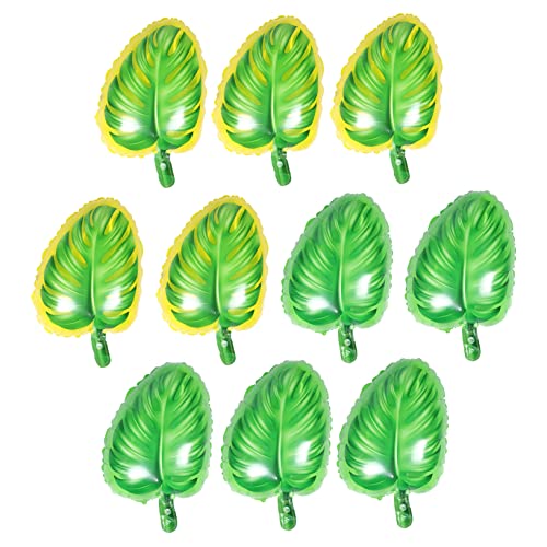 GLEAVI 10 Stück Hawaiian Monstera Folienballons für Aloha Partys Sommerfeste Festivals Hochwertige Luftdichte Deko aus Aluminiumfolie Gelb und Grün für Unvergessliche Erinnerungen GLEAVI 10 Stück Hawaiian Monstera Folienballons für Aloha Partys Sommerfeste Festivals Hochwertige Luftdichte Deko aus Aluminiumfolie Gelb und Grün für Unvergessliche Erinnerungen von GLEAVI