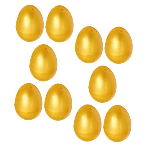 GLEAVI 10 Stück Öffne das Golden Egg Gacha Ostereibehälter erholsame Eier künstliches Osterei Essen Eier gefälschtes Ei Osterei-Einsätze -Pu-Ei Plastik GLEAVI 10 Stück Öffne das Golden Egg Gacha Ostereibehälter erholsame Eier künstliches Osterei Essen Eier gefälschtes Ei Osterei-Einsätze -Pu-Ei Plastik von GLEAVI