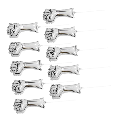 GLEAVI 10 Stück Teiliges Aufblasbares Fäustling-design aus Aluminiumfolie Langlebig und Farbintensiv Interaktive Cheer-up-spielzeuge für Basketball Fußball und Partyveranstaltungen GLEAVI 10 Stück Teiliges Aufblasbares Fäustling-design aus Aluminiumfolie Langlebig und Farbintensiv Interaktive Cheer-up-spielzeuge für Basketball Fußball und Partyveranstaltungen von GLEAVI