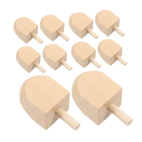GLEAVI 10 Stück hölzerner Kreisel Dreidel für Dreidel Masse großer Dreidel Chanukka-Dreidel-Dekorationen Dreidel für Chanukka-DIY Mini Dreidels Lotusbaum Beige GLEAVI 10 Stück hölzerner Kreisel Dreidel für Dreidel Masse großer Dreidel Chanukka-Dreidel-Dekorationen Dreidel für Chanukka-DIY Mini Dreidels Lotusbaum Beige von GLEAVI