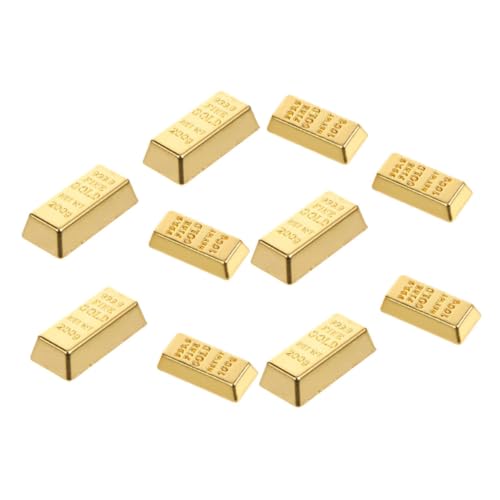 GLEAVI 10 Stücke Metall Miniatur Ziegel Dekorative Handwerk Bars Für Puppenhaus Szenen Fotografie Requisiten GLEAVI 10 Stücke Metall Miniatur Ziegel Dekorative Handwerk Bars Für Puppenhaus Szenen Fotografie Requisiten von GLEAVI