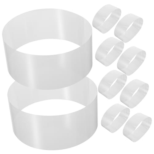 GLEAVI 100 Blatt Kuchenkragen Transparentes Backzubehör für Mousse und Torten Selbstklebend für Hochzeit und Feiern GLEAVI 100 Blatt Kuchenkragen Transparentes Backzubehör für Mousse und Torten Selbstklebend für Hochzeit und Feiern von GLEAVI