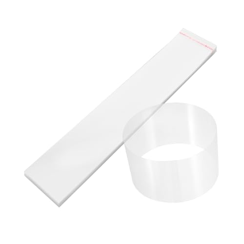 GLEAVI 100 Blatt Transparent Mousse Kuchenrandfolie Selbstklebend für Hochzeit Geburtstage und Backwaren Dekoration GLEAVI 100 Blatt Transparent Mousse Kuchenrandfolie Selbstklebend für Hochzeit Geburtstage und Backwaren Dekoration von GLEAVI