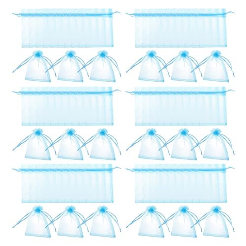 GLEAVI 100 Stück Organza Geschenktüten mit Zugband Kleine Leichte Beutel für Babypartys Hochzeiten und Besondere Anlässe für Süßigkeiten und Schmuck Blau GLEAVI 100 Stück Organza Geschenktüten mit Zugband Kleine Leichte Beutel für Babypartys Hochzeiten und Besondere Anlässe für Süßigkeiten und Schmuck Blau von GLEAVI